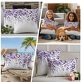 thumbnail image 4 of Outdoor Pillow Covers 20x12 Set of 2, Purple Leaves Waterproof Patio Throw Pillow Covers for Couch Sofa Chair, Summer Botanical Decorative Pillowcases for Throw Pillows, 4 of 9
