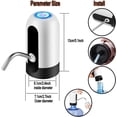 thumbnail image 5 of Dispensador de agua eficiente, bomba de agua segura y saludable para el hogar y la oficina; ajuste universal para botellas de 2 a 5 galones; la batería recargable garantiza un funcionamiento sin, 5 of 5
