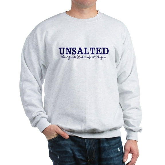 CafePress - Michigan UNSALTED Sweatshirt - Crew Neck Sweatshirt