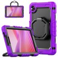 thumbnail image 2 of Case for Lenovo Tab One/K9 8.7 Inch 2025, 360 Rotating Stand Handle Shoulder Strap Heavy Duty Shockproof Cover, Purple, 2 of 7