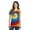 Rainbow, variant on Port & Company Ladies Tie-Dye V-Neck Tee