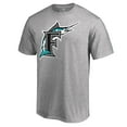 thumbnail image 2 of Men's Ash Miami Marlins Cooperstown Collection Forbes T-Shirt, 2 of 3