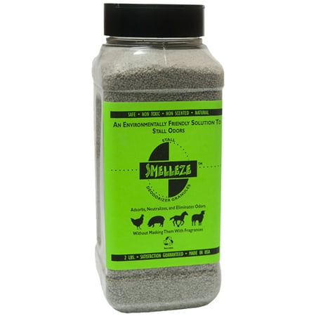 SMELLEZE Natural Stall Odor Removal Deodorizer: 50 lb. Granules Destroy Stinky Urine