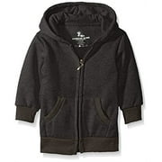 American Hawk Little Boys' Fleece Zip Front Hoodie, Charcoal, 5/6