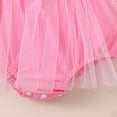 thumbnail image 5 of mgoYE Baby Girl Clothes Newborn Short Sleeve Romper One Piece Jumpsuit Summer Infant Outfits 0 3 6 9 12 18 Months with Headband(Watermelon Red,6-9 Months), 5 of 5
