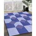 thumbnail image 3 of Ahgly Company Machine Washable Indoor Rectangle Transitional Blue Area Rugs, 2' x 5', 3 of 7