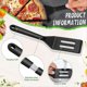 thumbnail image 5 of 2 Pieces Mini Brownie Serving Spatula Set, Serve Turner Slotted Silicone Kitchen Utensil (black), 5 of 5