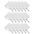 thumbnail image 1 of CIMAXIC 60pcs Key Chains ID Tags Identification Labels Acrylic Key Chains with Rings,1.57"X1.5"X0.08", 1 of 5