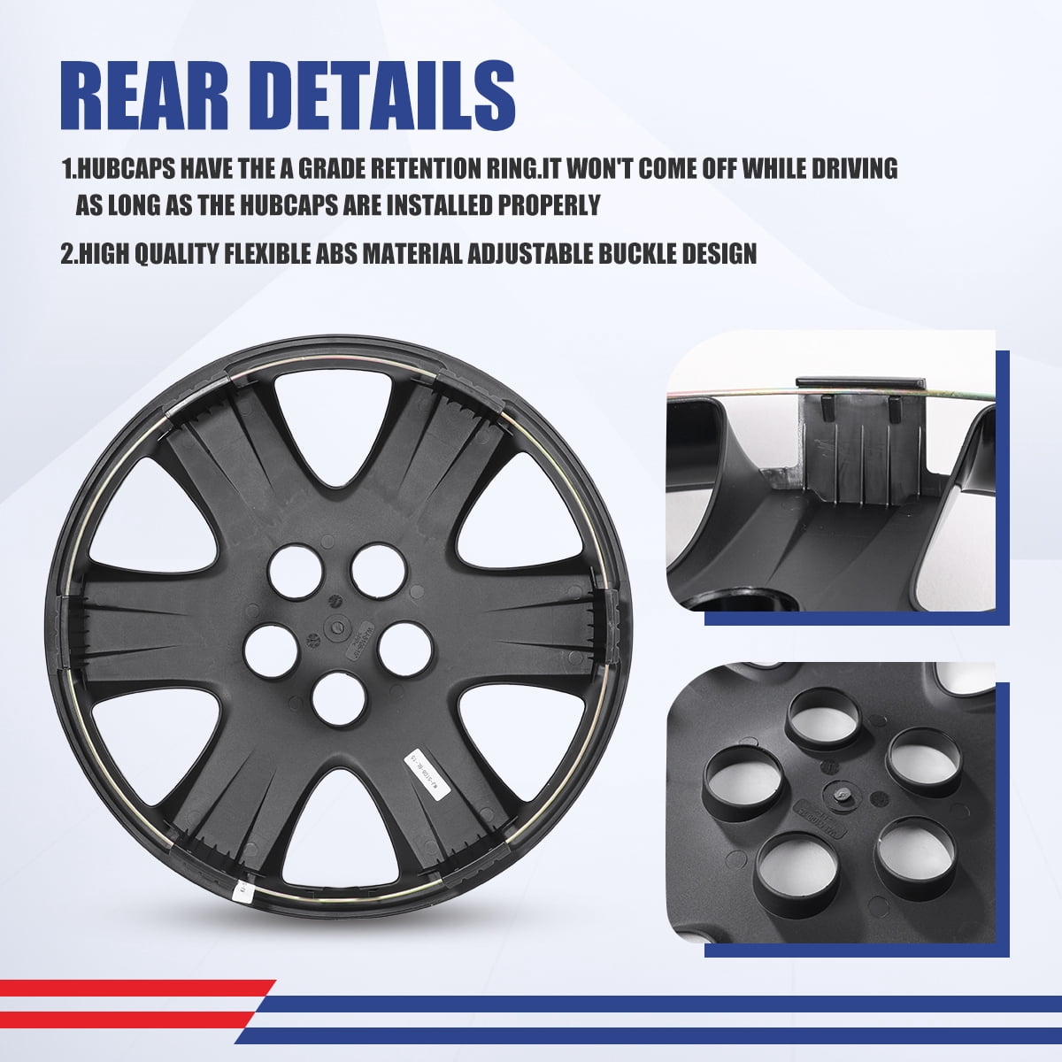 4Pcs/set Cover Hubcaps ,15 Inch Hubcaps Wheel Rims Cover for 2005-2008 TOYOTA COROLLA Compatible With Steel Wheels and Snap On Installation PP Material（15-Inch, Black Lacquer)