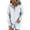 White, variant on Hoodies Women's Solid Color Fashion Casual Button Pocket Long Sleeve Sweater