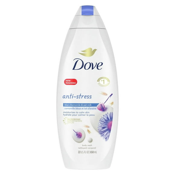 Dove Nettoyant Corporel Anti-Stress au Parfum de Camomille Bleue et de Lait d'Avoine