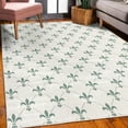 thumbnail image 3 of Fleur De Lis Decorative Rug, Repeated Abstract Floral Old Antique Royal Forms in Checkered Effect, Quality Carpet for Bedroom Dorm and Living Room, 6 Sizes, Sage Green, by Ambesonne, 3 of 4