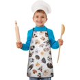 thumbnail image 2 of Cartoon Dog Kids Aprons for Girls and Boys,Adjustable Neck Strap Toddler Aprons for Kids Cooking Baking, 2 of 7