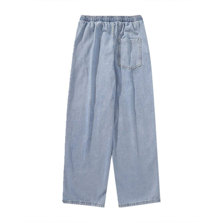 福袋 公式 Men Jeans Baggy Jeans Mens snowsong Men's Loose Big Fashion Clothing