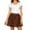 Coffee, variant on Tutus for Women Layered Womens Mesh Short Ballet Bubble Dress Elastic Waist Above Knee Tutu Dance Skirts Rave Party C`ostume