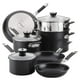 thumbnail image 1 of Juego de utensilios de cocina Anolon SmartStack, anodizado duro, 10 piezas, negro, 1 of 8