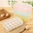 Stackable Plastic Covered Egg Tray Holder, Storage Container and Organizer for Refrigerator