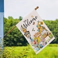 thumbnail image 6 of Spring Flag 28 X 40 Double Sided, Large Gnome Welcome Garden Flag for Outdoor, Decorative House Flag, Spring Summer Burlap Garden Gnome Decor, Farmhouse Seasonal Spring Garden Flag for Yard Outside, 6 of 6