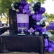 thumbnail image 4 of Globos YMSZ de látex morado, negro y plateado, 67 unidades, 30 cm, para fiestas, 4 of 7
