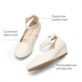 thumbnail image 4 of DREAM PAIRS Girls Dress Shoes Low Wedge Heels Ankle Strap Wedding Flower Party Flats Shoes for Toddler Little Big Kid, 4 of 5