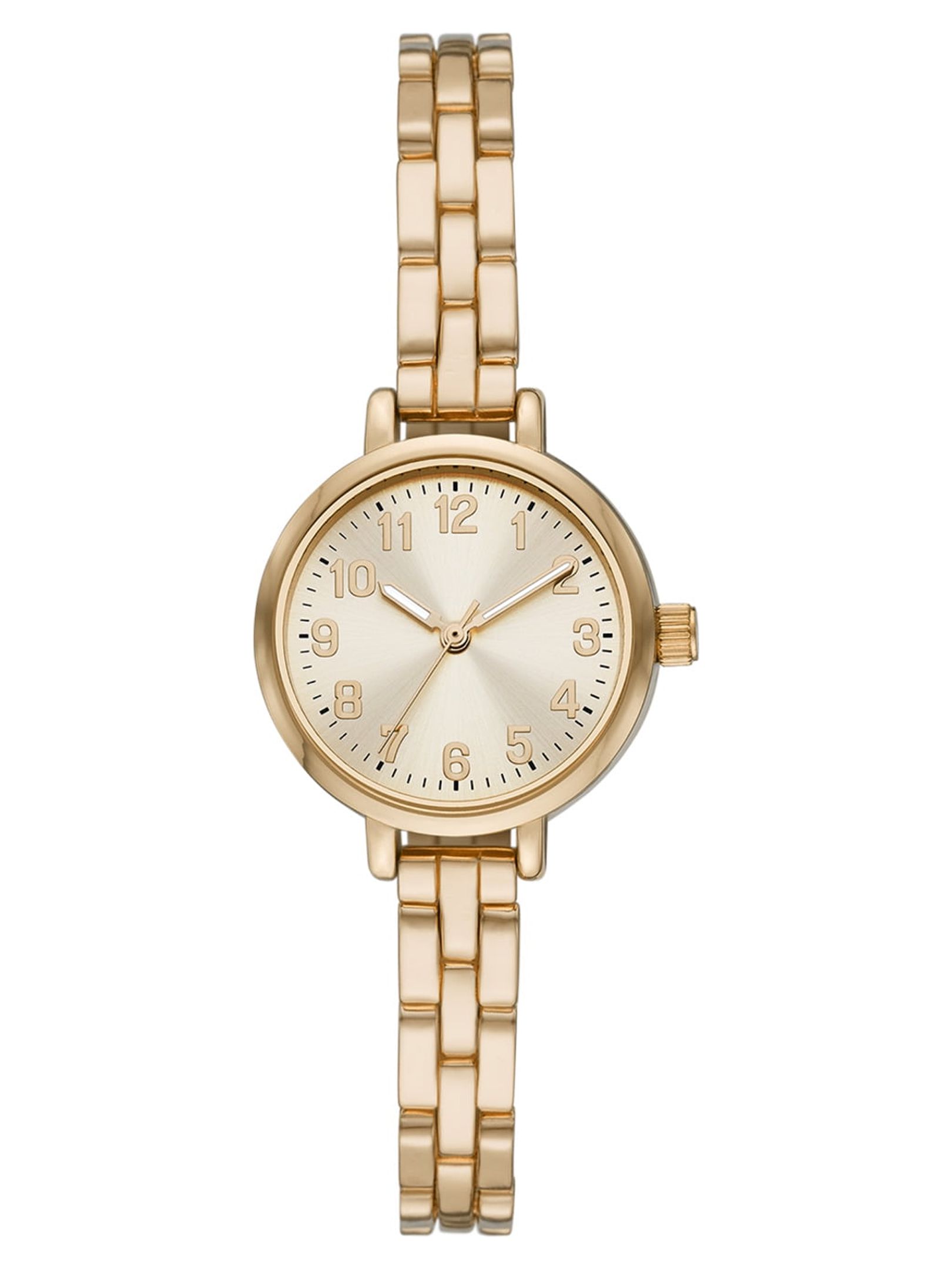Time and Tru Women's Gold Tone Bracelet Watch Link Band photo 1