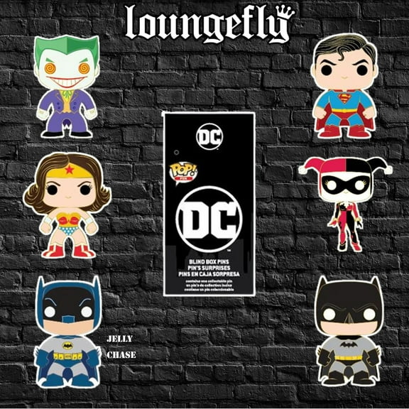 DC Comics Pop! by Loungefly Random Blind Box Enamel Pin