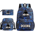 thumbnail image 3 of Roblox-mochila escolar de tres piezas estampada, mochila práctica transpirable, mochila de lona de gran capacidad, bolsa de mensajero, estuche de lápices, 3 of 4