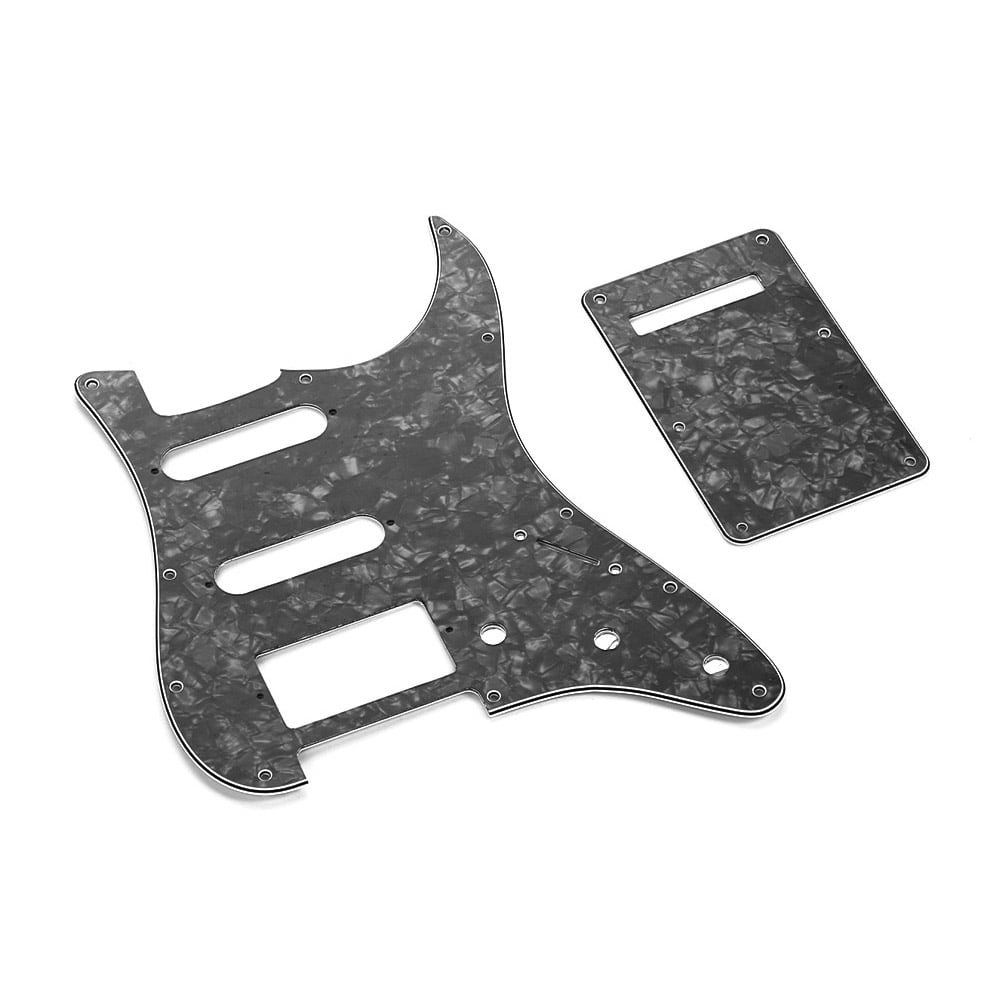 SSH Guitar Pickguard Set with Back Plate Screws PVC Pick Guard for