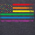 thumbnail image 3 of CafePress - Rainbow American Flag - Womens Hooded Shirt, 3 of 3