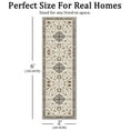 thumbnail image 2 of TECHVIDA 2'x6' Hallway Runner Rugs,Non Slip Machine Washable Rugs for Hallway Kitchen,Yellowish Brown, 2 of 10