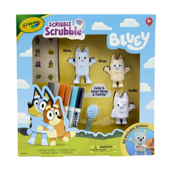Kit de manualidades Crayola Scribble Scrubbies Deluxe Bluey