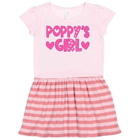 

Inktastic Poppy s Girl Pink with Hearts Gift Toddler Girl Dress