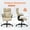 Beige, variant on HAWGUAR Big and Tall Office Chair with Adjustable Arm High Back Executive Chair 500 lbs Leather Heavy Duty Managerial Chair for Working Gaming