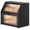 Black, variant on Extra Large 2-Layer Bamboo Bread Box for Kitchen Countertop, Large Capacity Bread Storage Container, Premium Wooden Bread Keeper for Homemade Loaves & Bakery Goods, Sleek Pantry Organizer