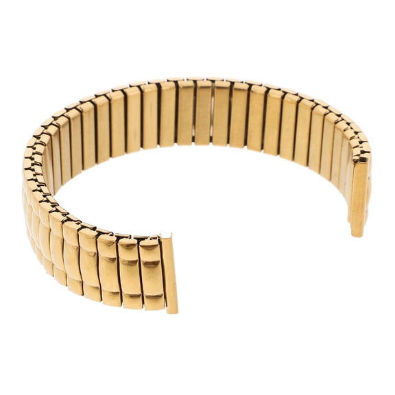 SHOWERORO Golden Stainless Steel Watch Strap, Ergonomic and Seamless Welding for Comfort