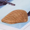 thumbnail image 3 of Happy Date Men Newsboy Cap Flat Driving Hat Newsboy Hats for Men Adjustable Flat Cap Beret Hat, 3 of 9