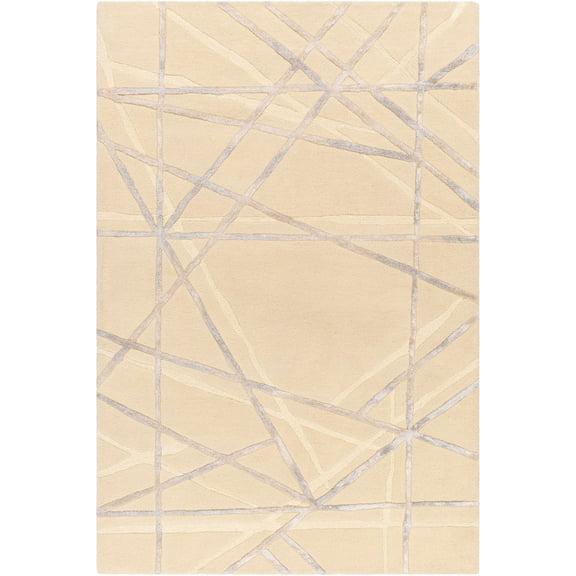 BoutiqueRugs Amjad Contemporary Area Rug - Bone, Sage, Nutmeg - 2' x 3'