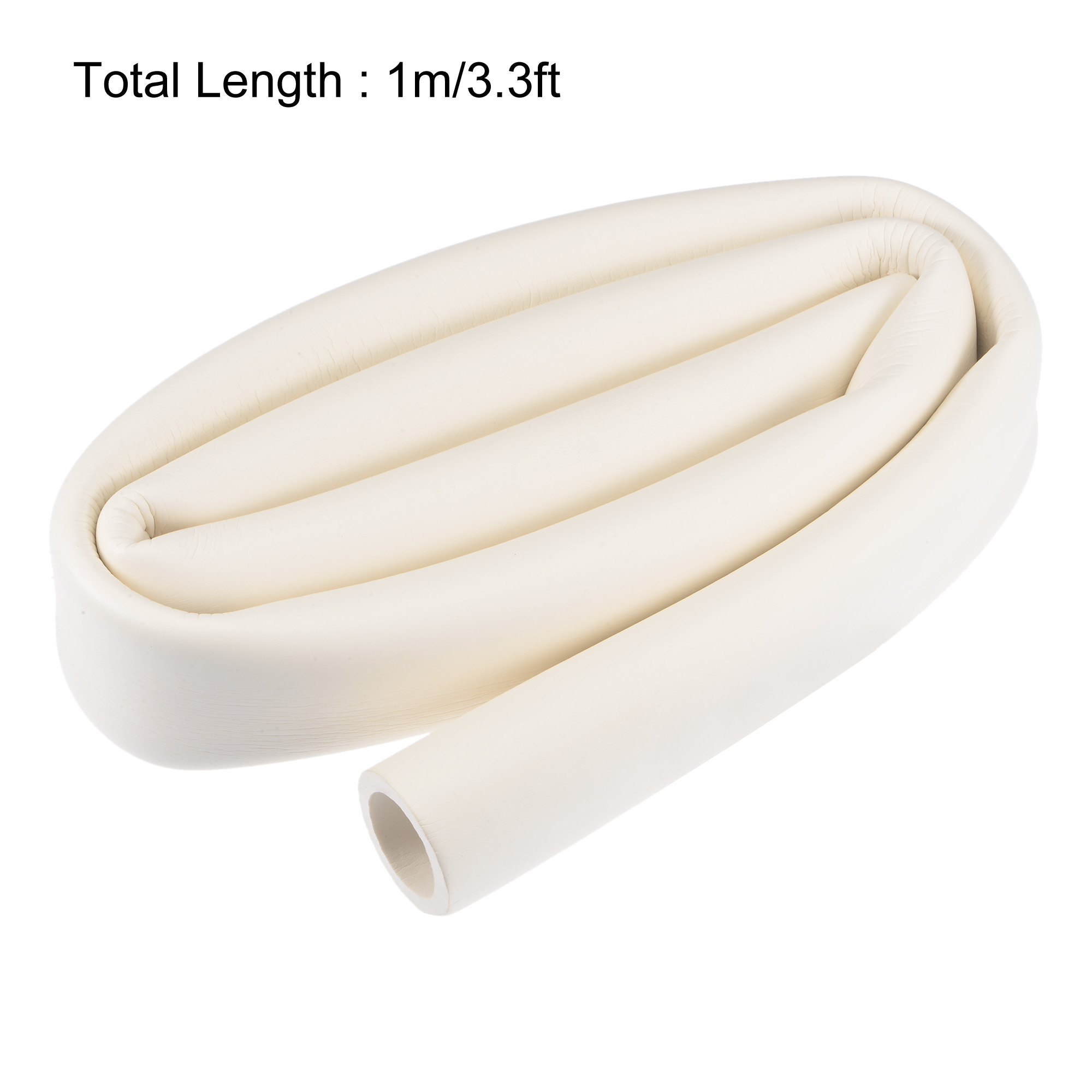 Unique Bargains Foam Tubing for Handle Grip Support and Protection White 1.18" ID