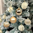 thumbnail image 4 of 36 pcs Christmas Ball Ornaments 2.36 Inches Hanging Ornaments Neutral Ornament Set Christmas Baubles Hanging Balls for Holiday Xmas Tree Wedding Decorations The Holiday, 4 of 6