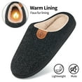 thumbnail image 3 of Ecetana Mens Slippers Memory Foam Warm House Slippers for Men Non Slip Fuzzy Shoes, 3 of 7