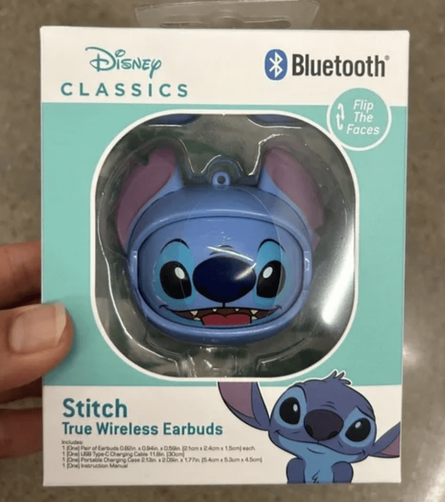 Disney Classic Stitch True Wireless Flip the Face  Earbuds