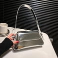 thumbnail image 5 of Bolso de hombro Motelader Y2K Leather Silver Metallic para mujer, 5 of 5