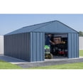 thumbnail image 3 of Arrow Classic 12 x 17 x 8 ft Blue Grey Steel Storage Shed, 3 of 20