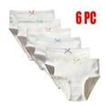 thumbnail image 3 of WMTBSRSW Girls' Underwear Soft Cotton Panties Solid White Breathable Kids Girls Underwear Pure Cotton Undies 6 Pack, 3 of 9