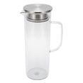 thumbnail image 4 of Botella de agua fría de 1100 ml, jarra transparente para agua fría, jarra para jugo con tapa para uso doméstico, tapa de acero inoxidable., 4 of 14