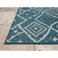 thumbnail image 3 of HR Diamond & Moroccan Pattern Outdoor Rug Waterproof, Mold/Stain/Fade-Resistant  Blue/Multi Color, 3 of 5