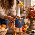 thumbnail image 4 of AZXY Scarecrow Fall Porch Goose Outfits for 23 Inch Lawn Statue, Costume for Plastic & Cement Goose Statue, Autumn Sculpture Accessory for Garden Yard Patio Front Porch Party Outdoor Decoration, 4 of 7