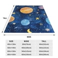 thumbnail image 3 of Balery Planets And Stars1 Manta de Felpa Suave y Acogedora – Cobija de Franela Aterciopelada para Cama, Lavable y Cálida para Sofá, Mascotas, Transpirable-80"x60", 3 of 7