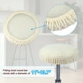 thumbnail image 3 of Uxcell Stool Covers Round, Elastic Bar Stool Cover Washable Stool Cushion Slipcover Stretchy Bar Chair Seat Cover Beige 11"-14", 3 of 7