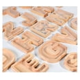 thumbnail image 4 of Creative Wooden English Letter Piggy Bank Transparent Glass Piggy Bank, 4 of 4